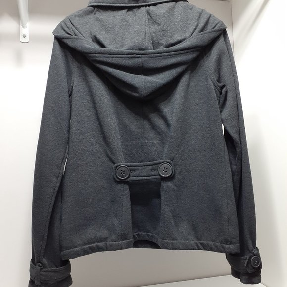 Jacket in charcoal gray with buttons galore - Picture 3 of 3